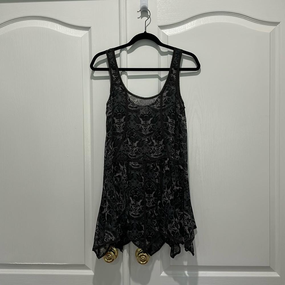 Free People Intimately Black & Gray Cover-Up/Dress - Size XS